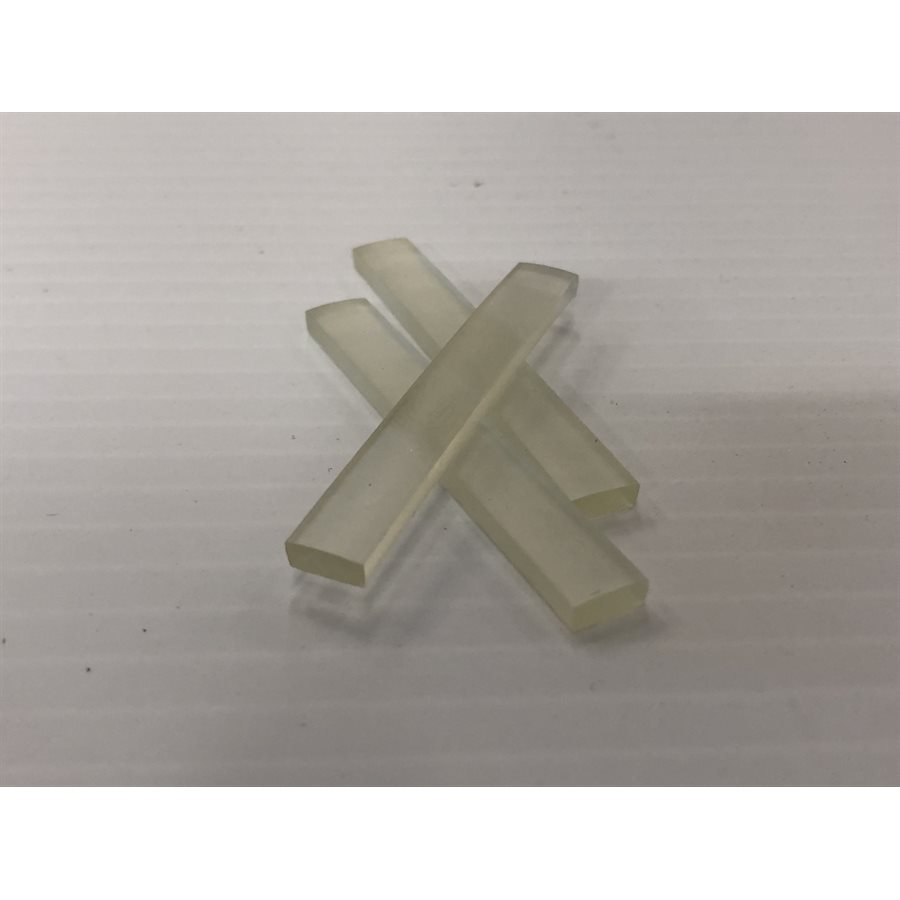 Setting block PVC clear 1 / 8''x1 / 4''x2''