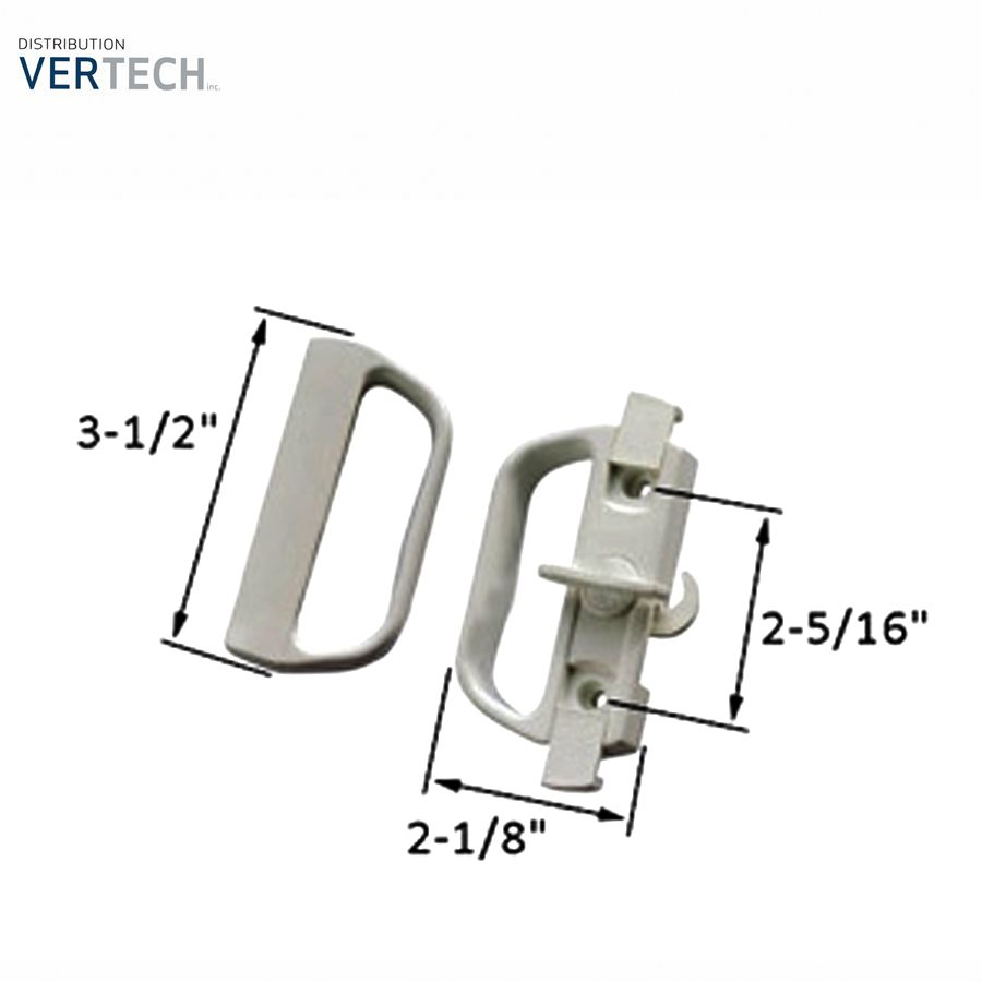 HANDLE FOR SCREEN DOOR- WHITE